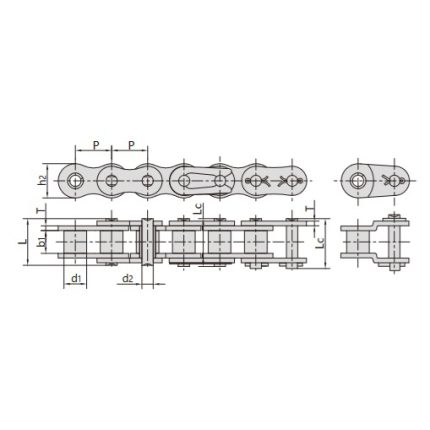 Xích con lăn nông nghiệp