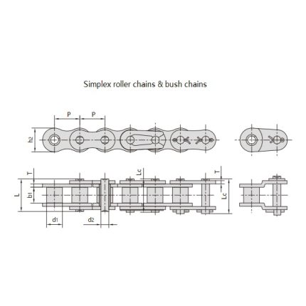 Dây xích bánh răng chính xác có bước ngắn