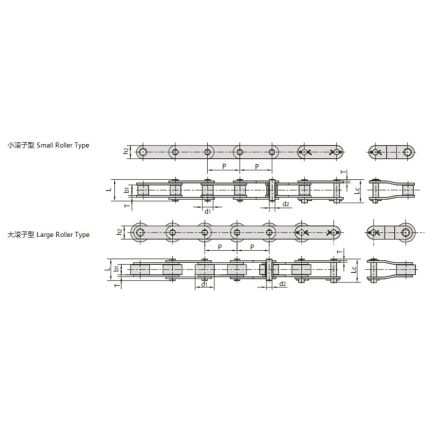 Xích truyền động hai bước