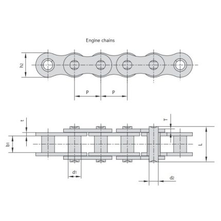 Xích động cơ xe máy