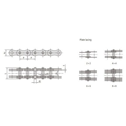 Xích đa đĩa chốt