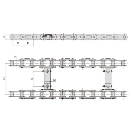 Dây chuyền truyền động cho máy móc xây dựng đường bộ