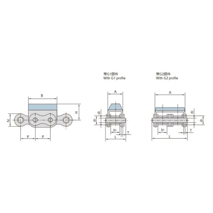 Dây xích có tấm cao su gắn kèm