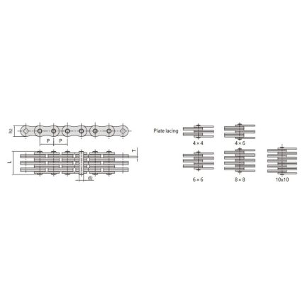 Bộ xếp chồng khung lá xích sky