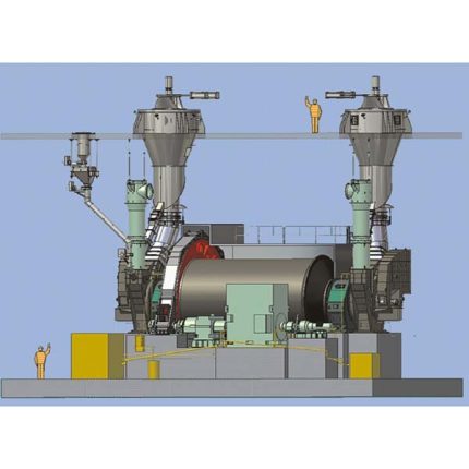 Máy nghiền bi hai cửa vào và hai cửa ra